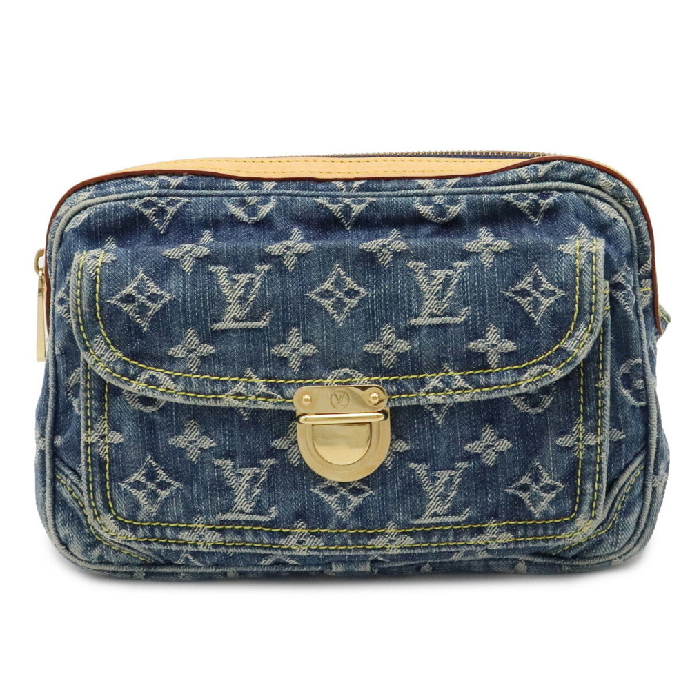 Louis Vuitton Denim Bum Bag Waist Bag Body Bag Blue